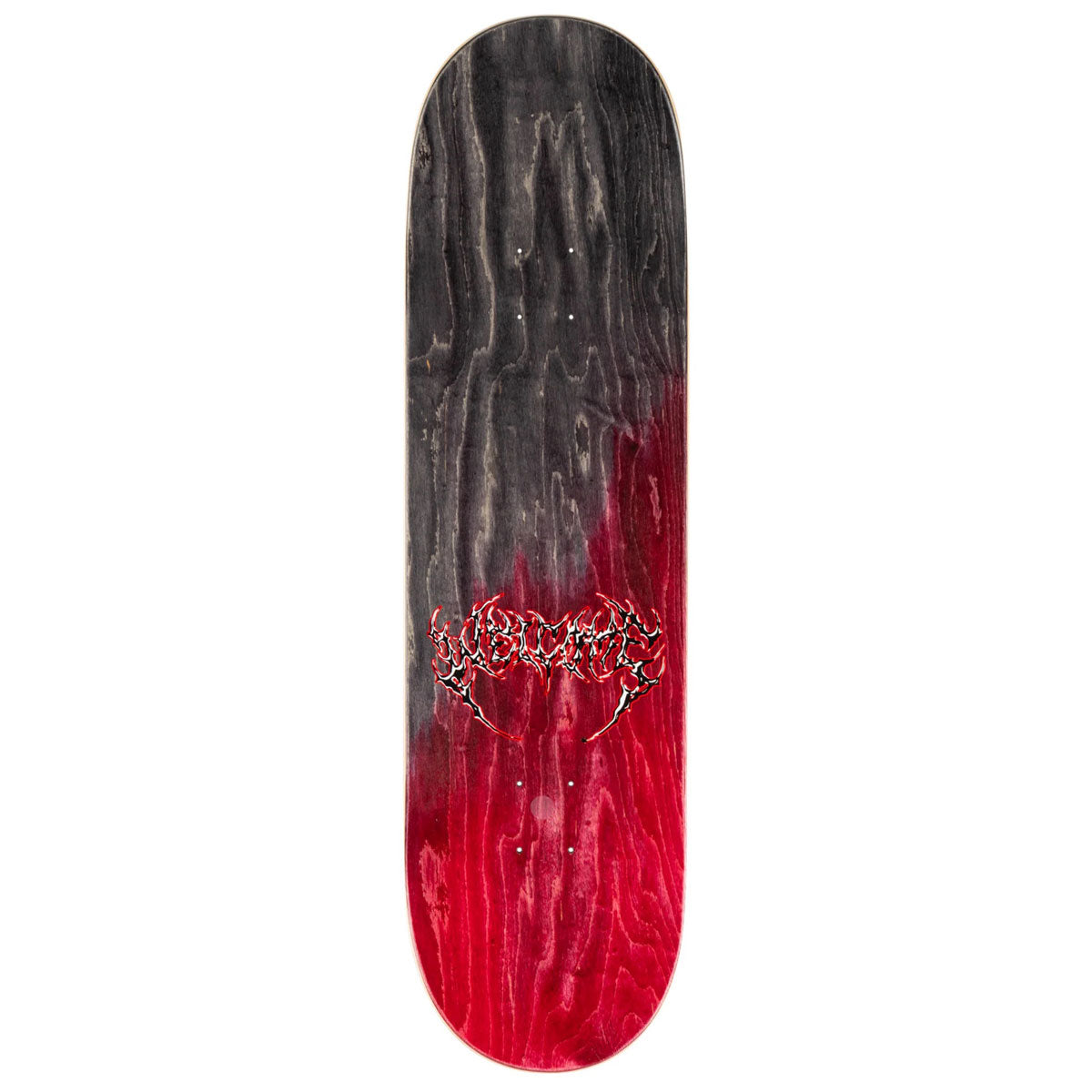 Welcome Diablo Skateboard Deck - Black/Red Stain - 9.00