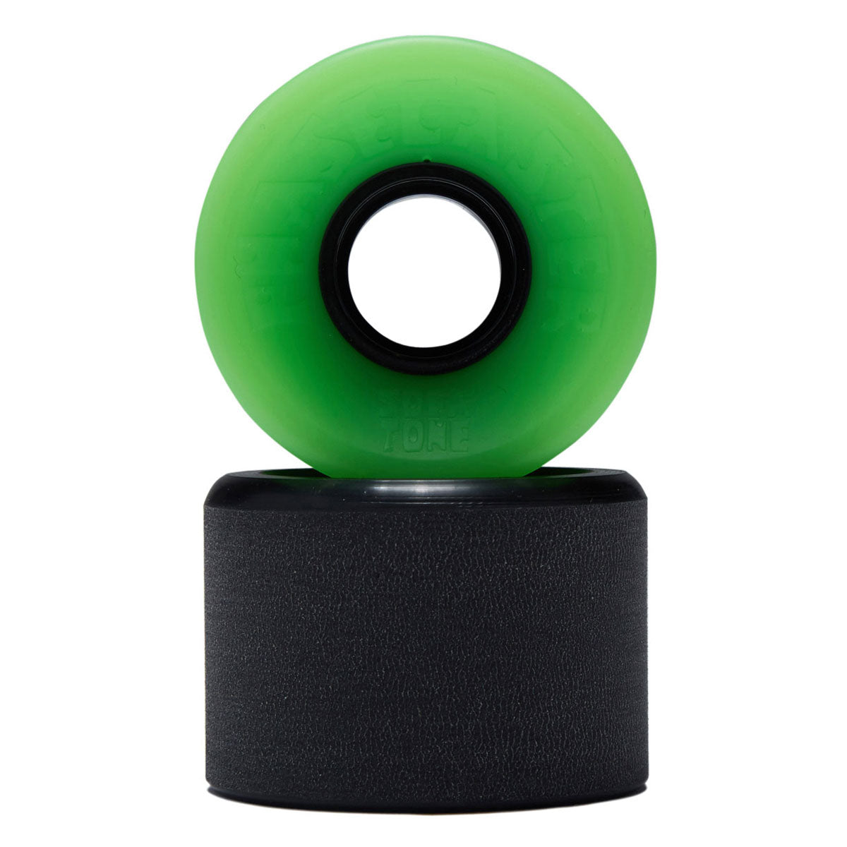 The Heated Wheel Phasecaster Sofa Tone 78a Cruiser Skateboard Wheels - Black/Green - 56mm image 2
