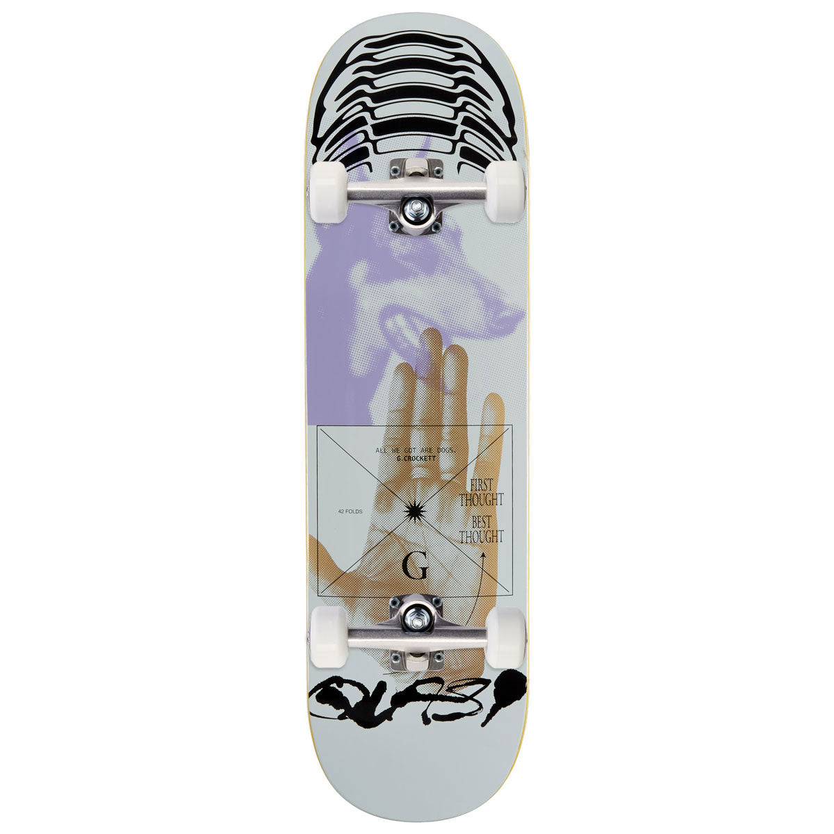Quasi Crockett Thoughts Skateboard Complete - 8.50