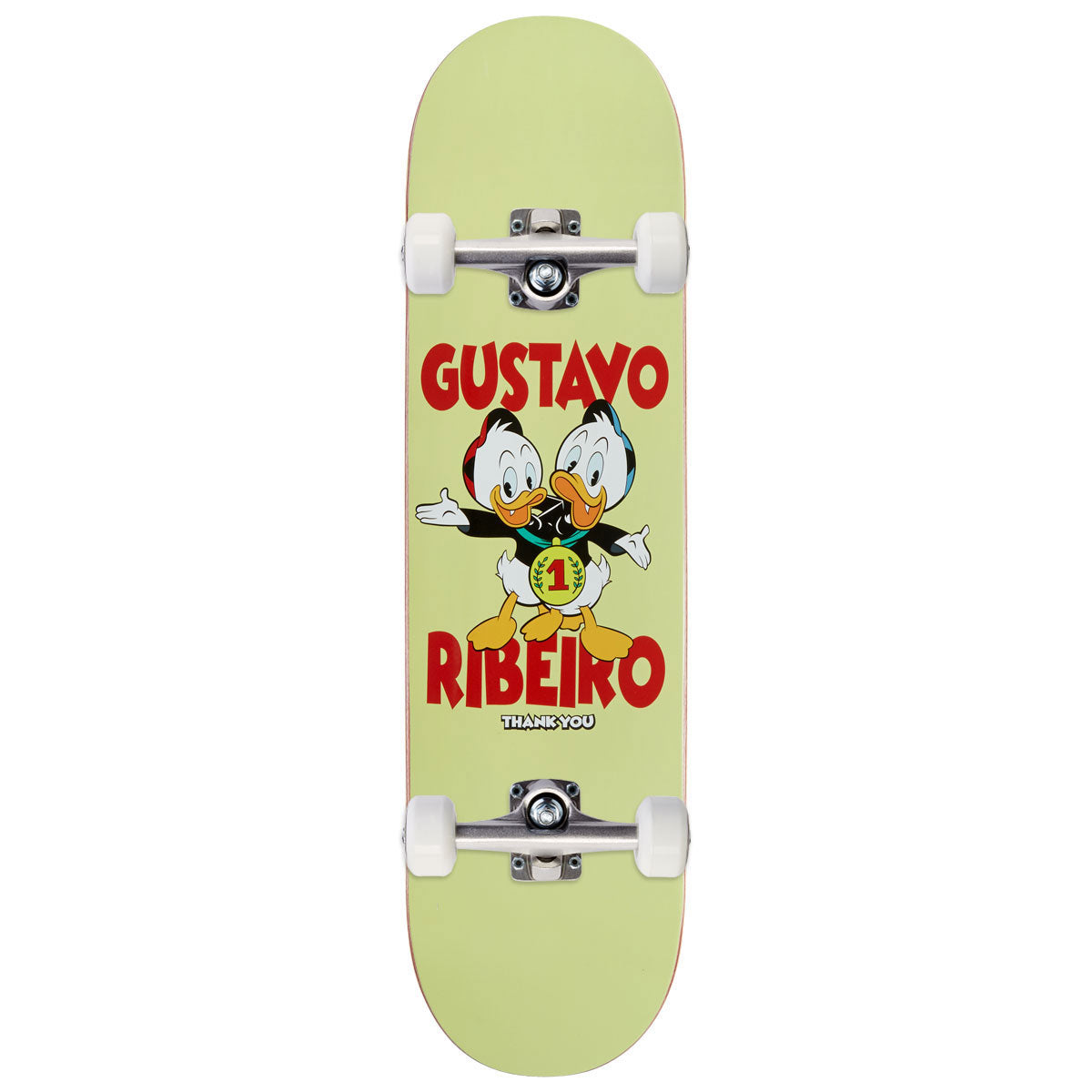 Thank You Outta Orbit Skateboard Complete - White - 8.25