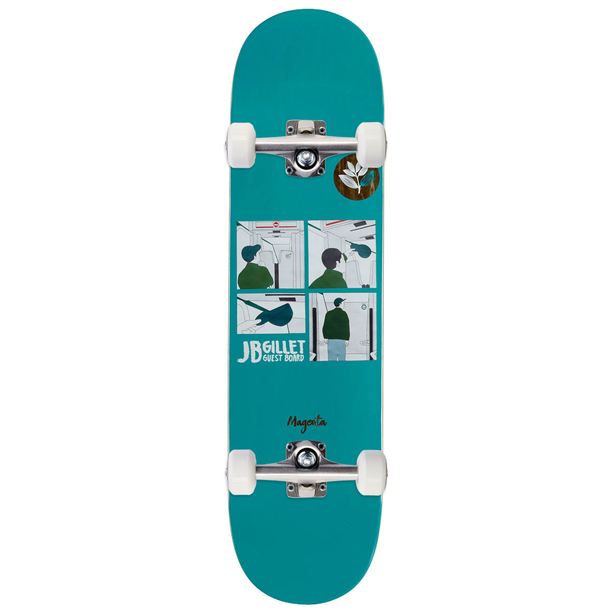 Magenta JB Gillet Guest Board Metro Series Skateboard Complete - 8.00
