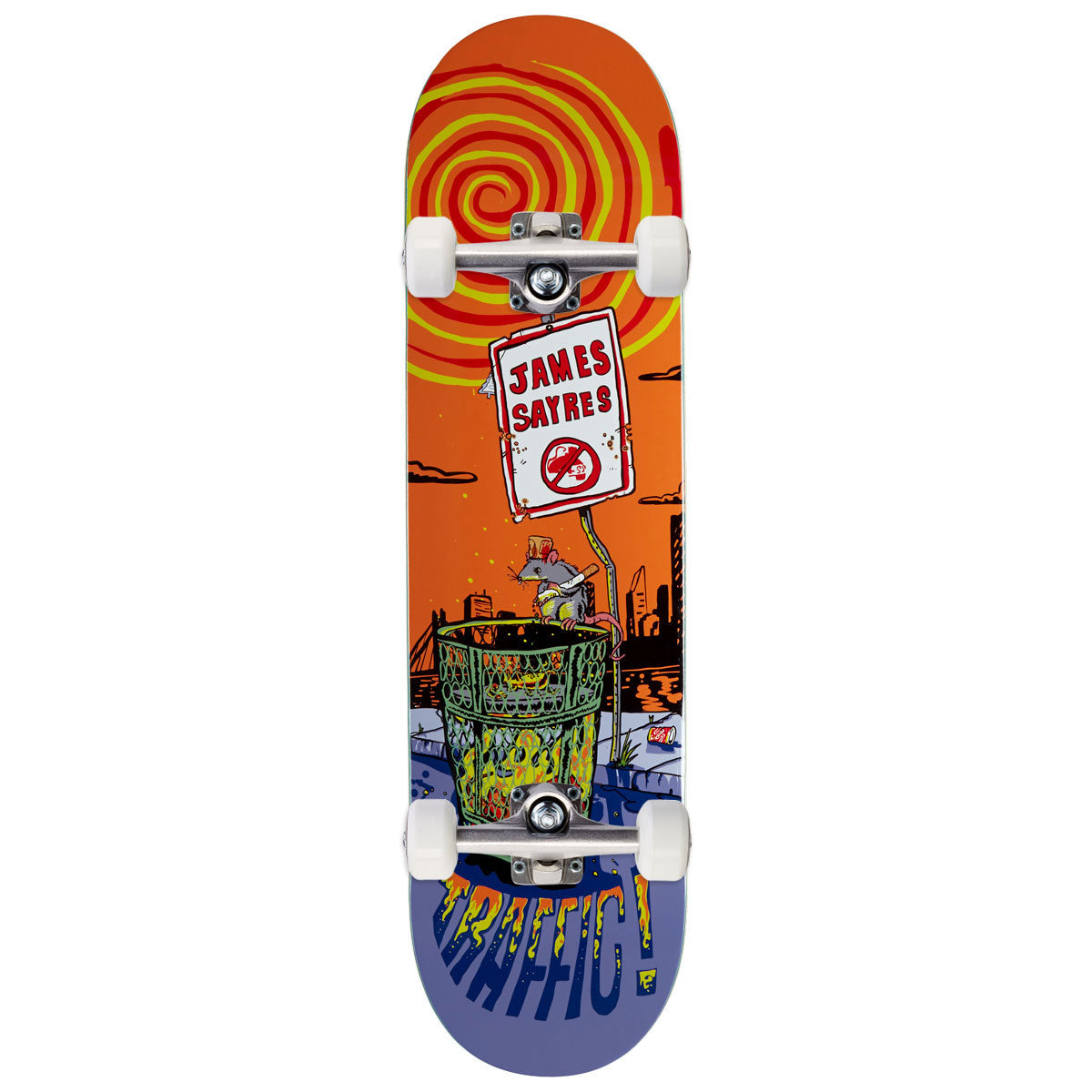 Traffic James Sayres Rat Race Skateboard Complete - 8.125