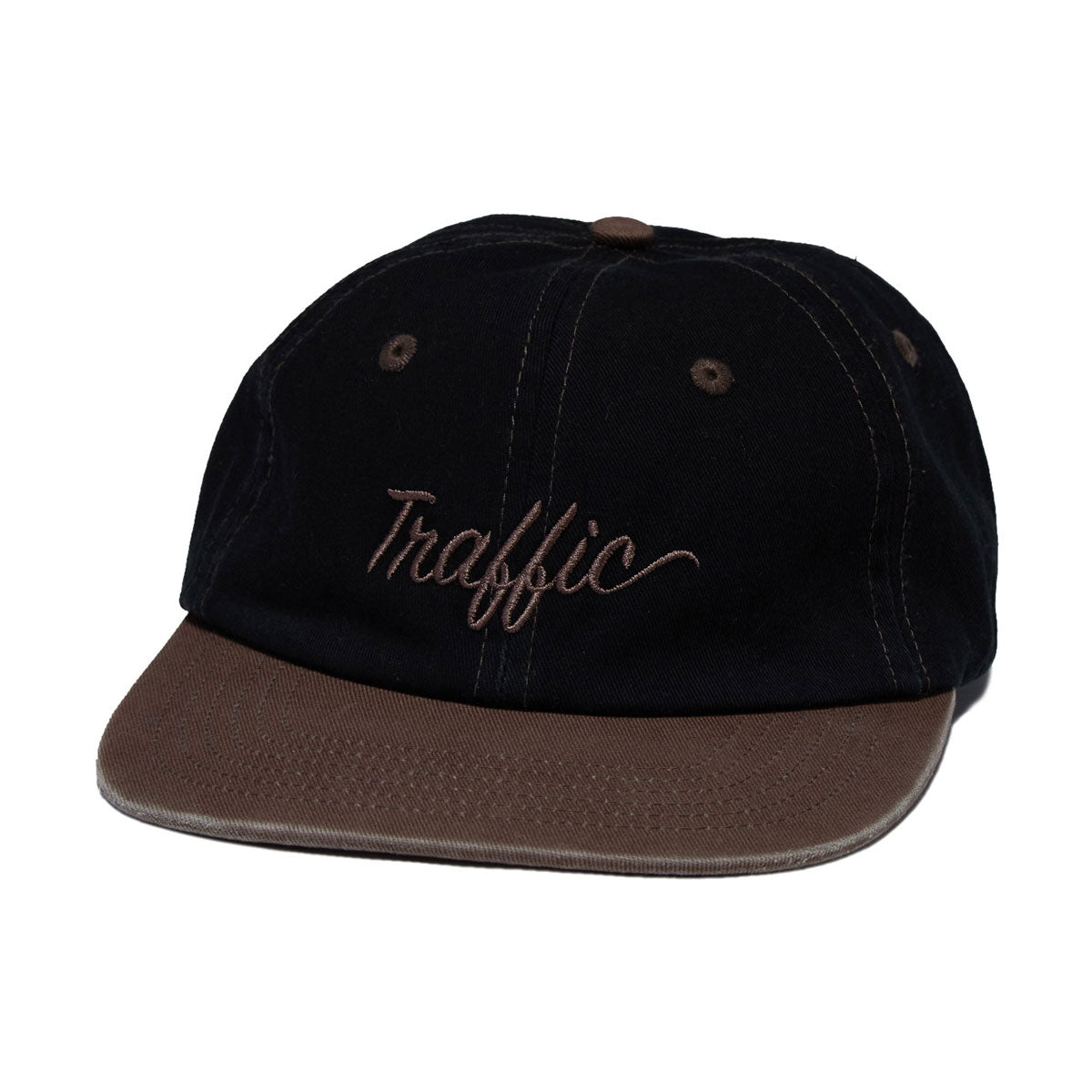 Traffic Script Snapback Hat - Black/Sepia image 1