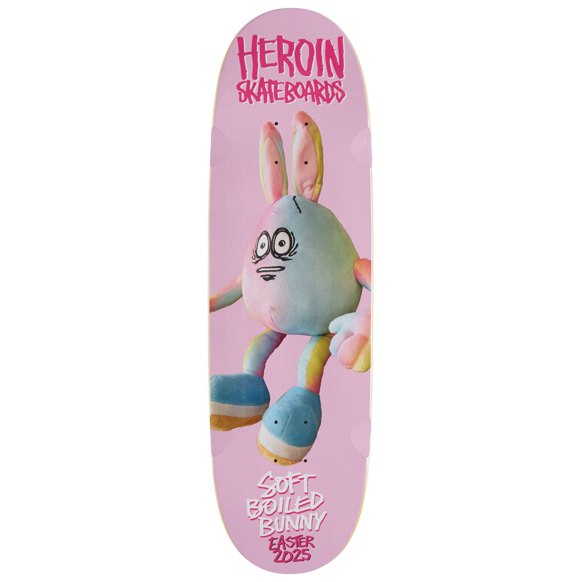 Heroin Soft Boiled Bunny Sym Skateboard Deck - 9.125