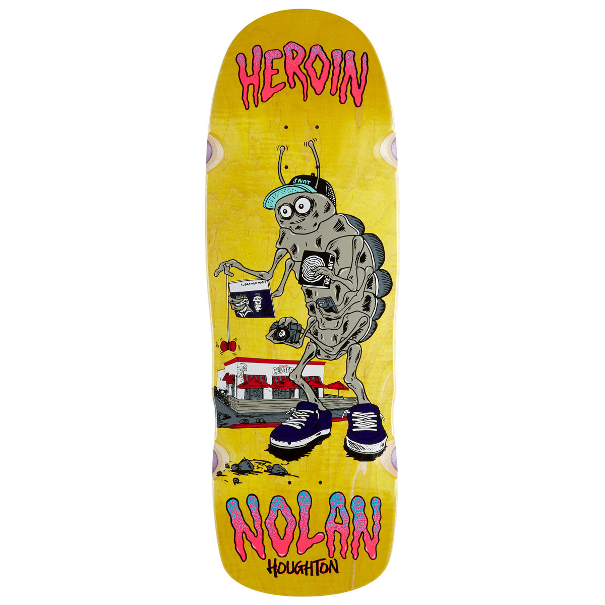 Heroin Nolan Houghton Bug Skateboard Deck - 10.40