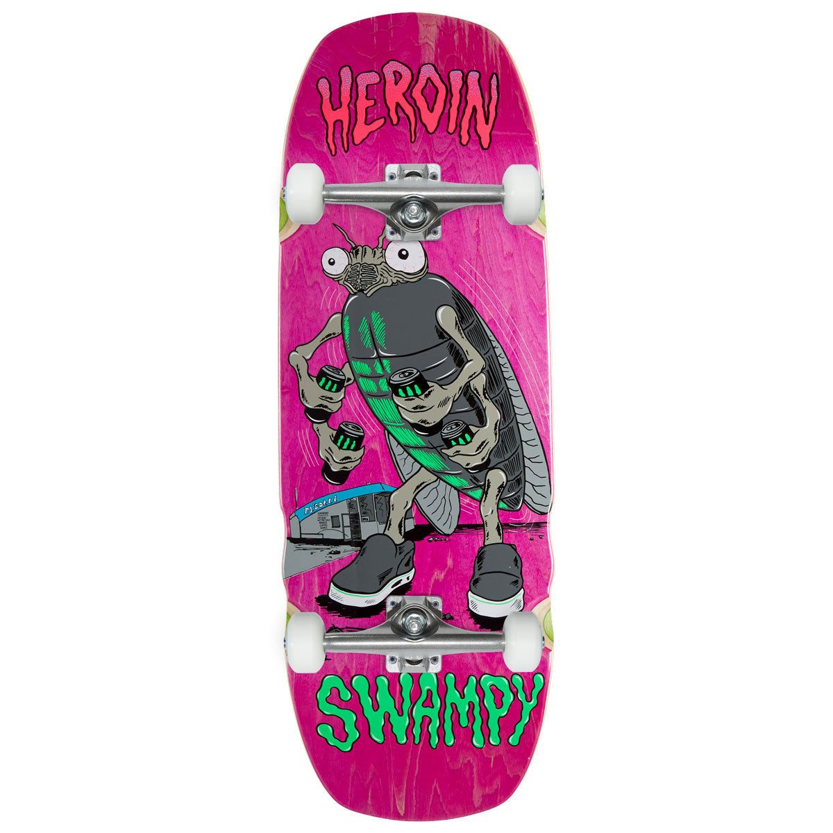 Heroin Swampy Bug Skateboard Complete - 10.75