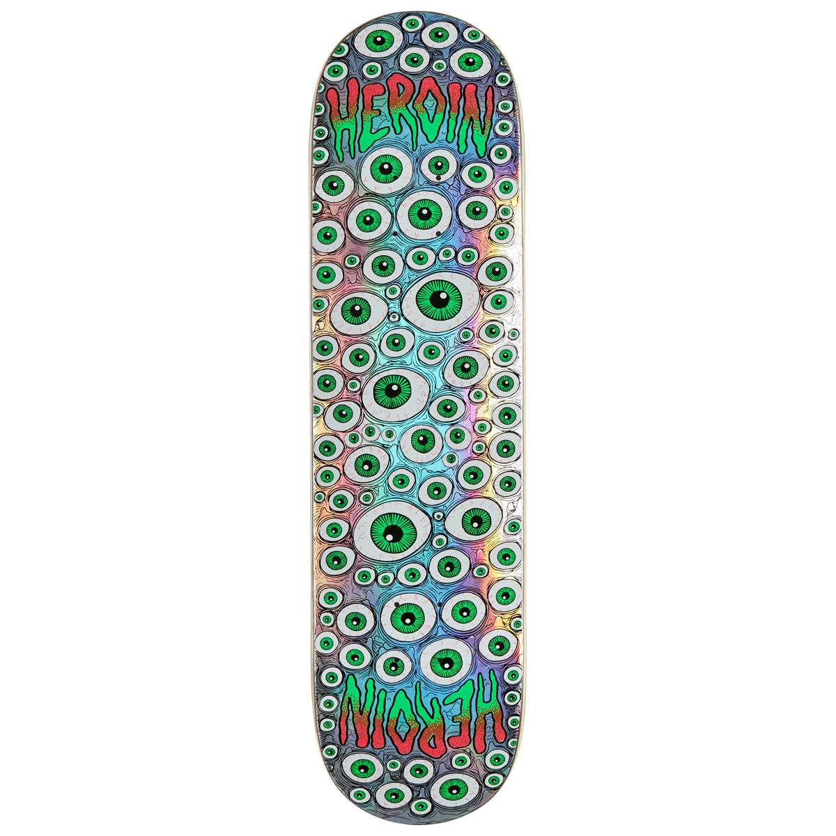 Heroin Symmetrical Eyes Skateboard Deck - 8.50