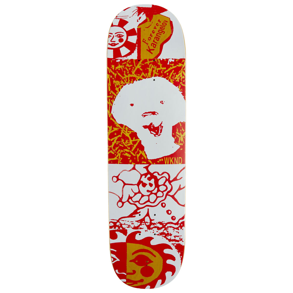 WKND Forever Tom Karangelov SN Skateboard Deck - Red - 8.60