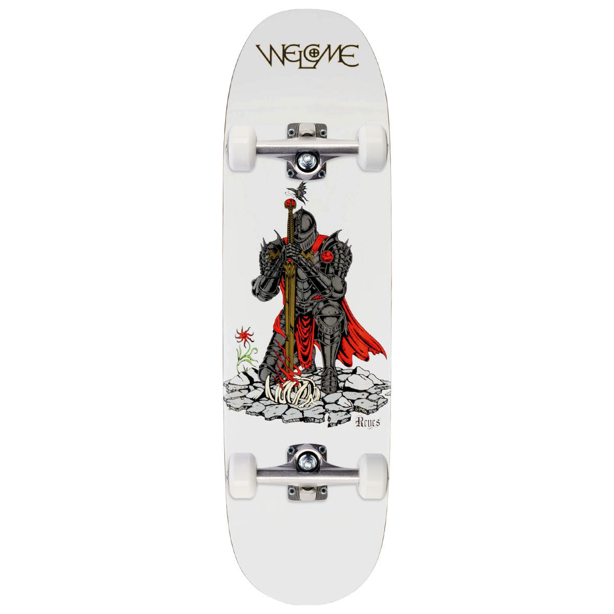 Welcome Paladin Ryan Reyes On A Baculus 2.0 Skateboard Complete - White - 9.00