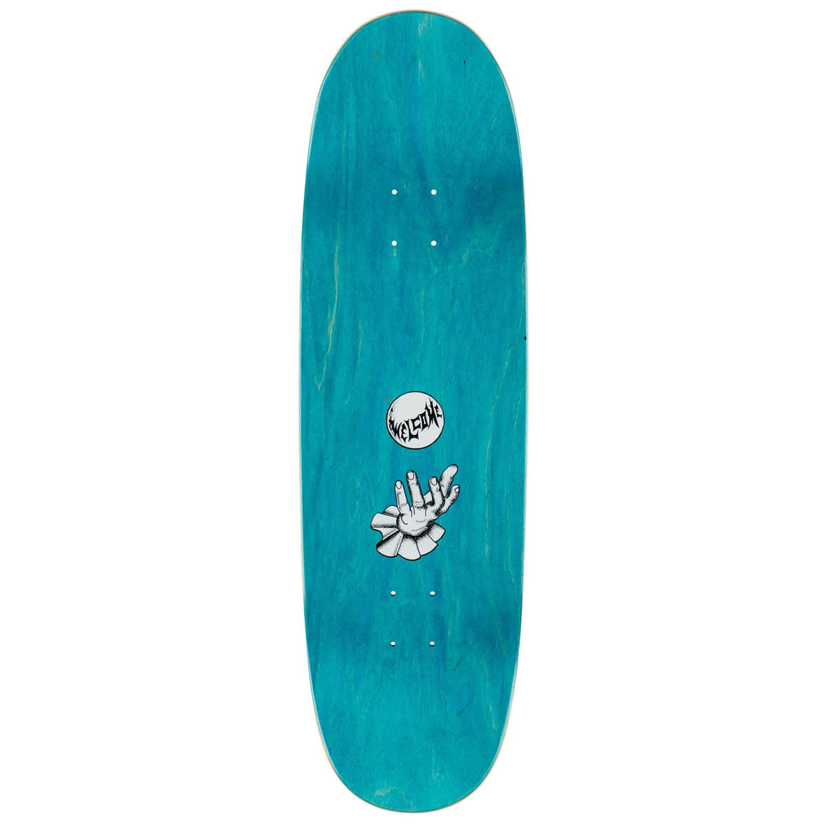 Welcome Vamp On A Boline 2.0 Skateboard Complete - Black/Assorted Stains - 9.50