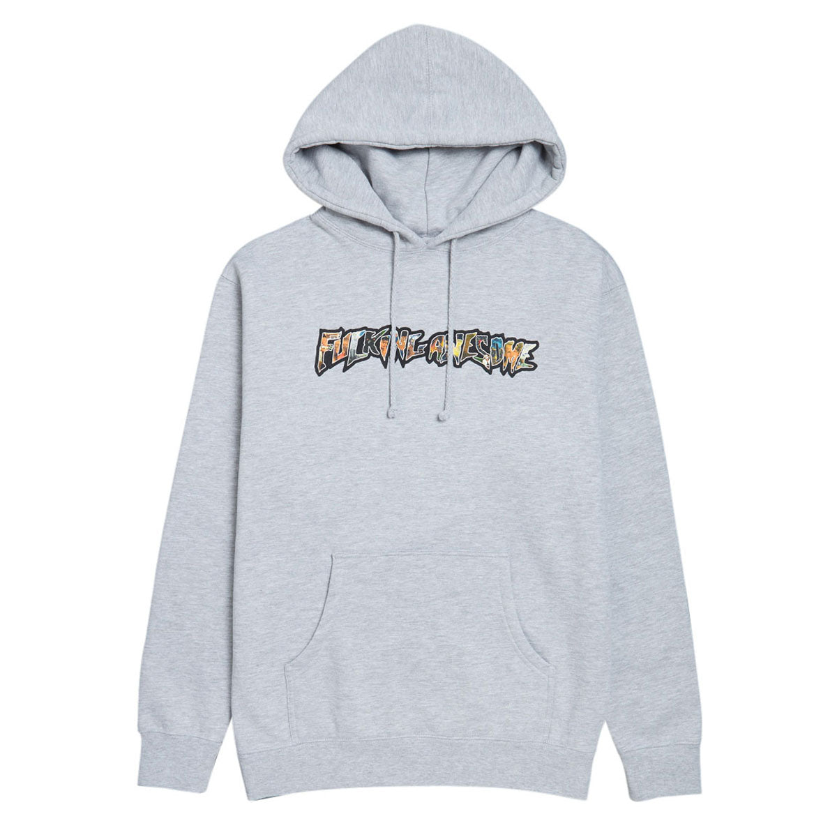 Fucking Awesome Dill Collage Logo Hoodie - Grey Heather image 1