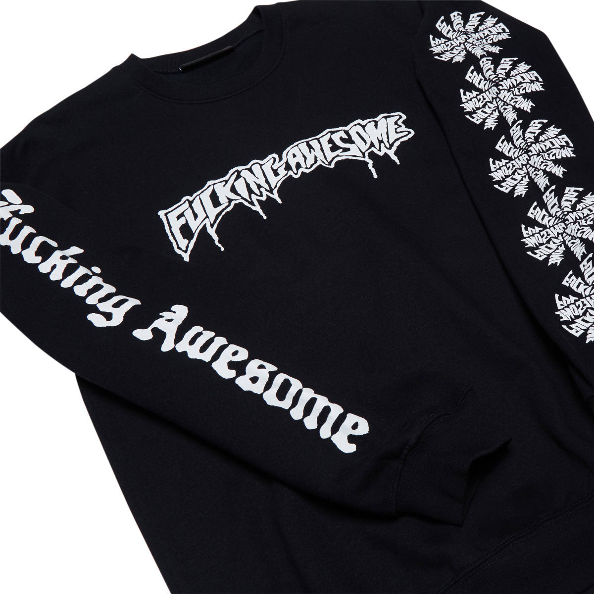 Fucking Awesome Logo Test Print Sweatshirt - Black image 2