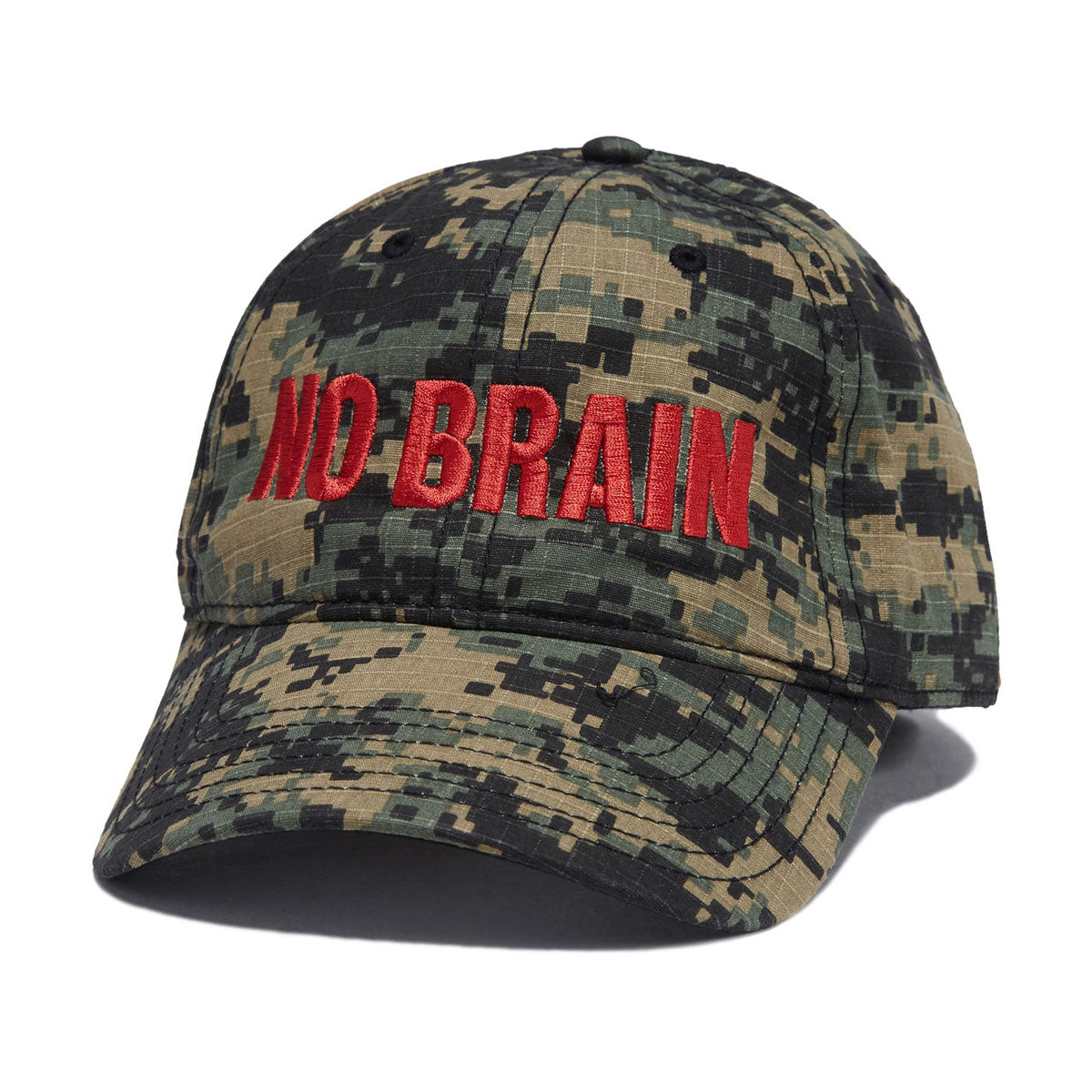 Fucking Awesome No Brain 6 Panel Snapback Hat - Camo image 1