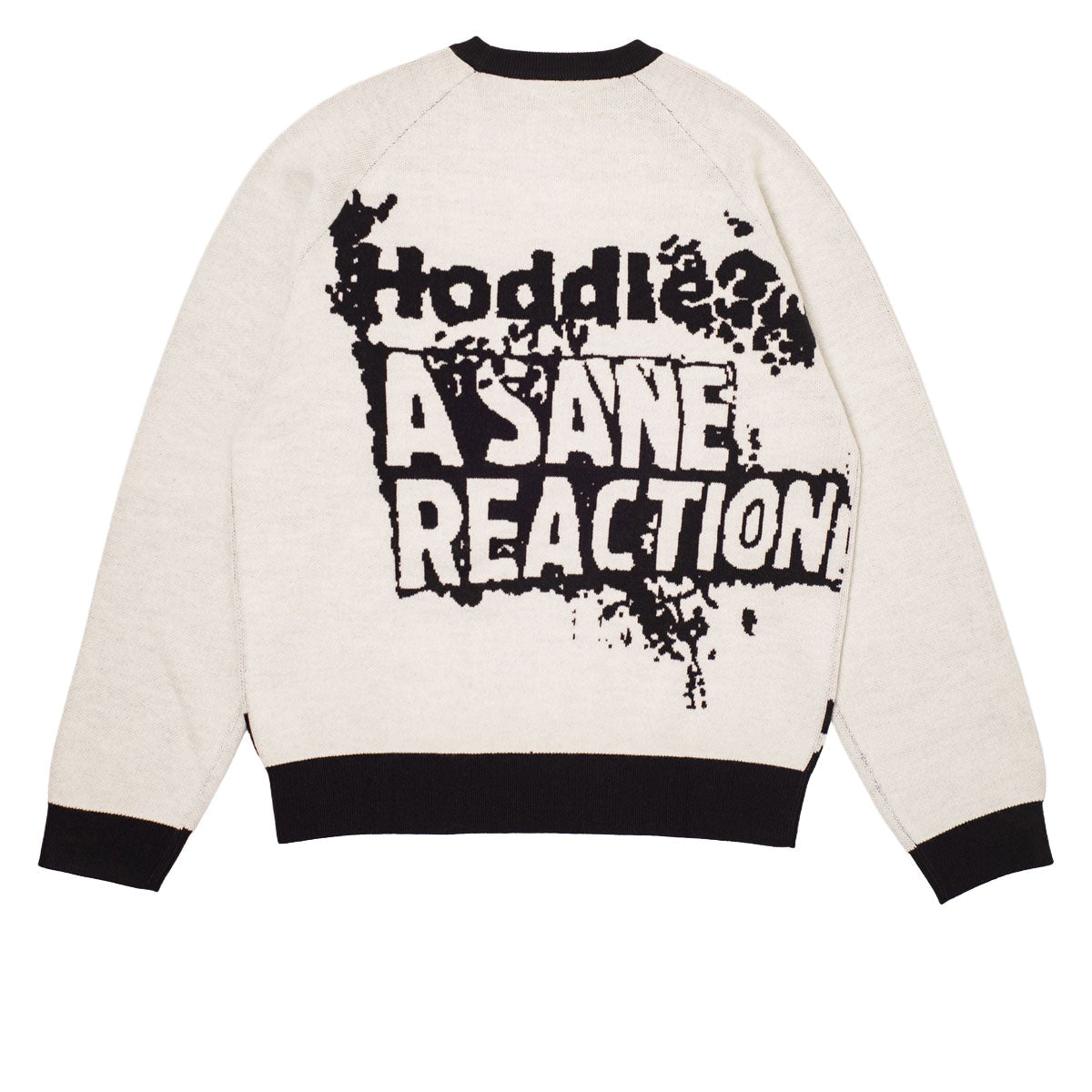 Hoddle Sane Reaction Knit Sweater - White/Black image 2