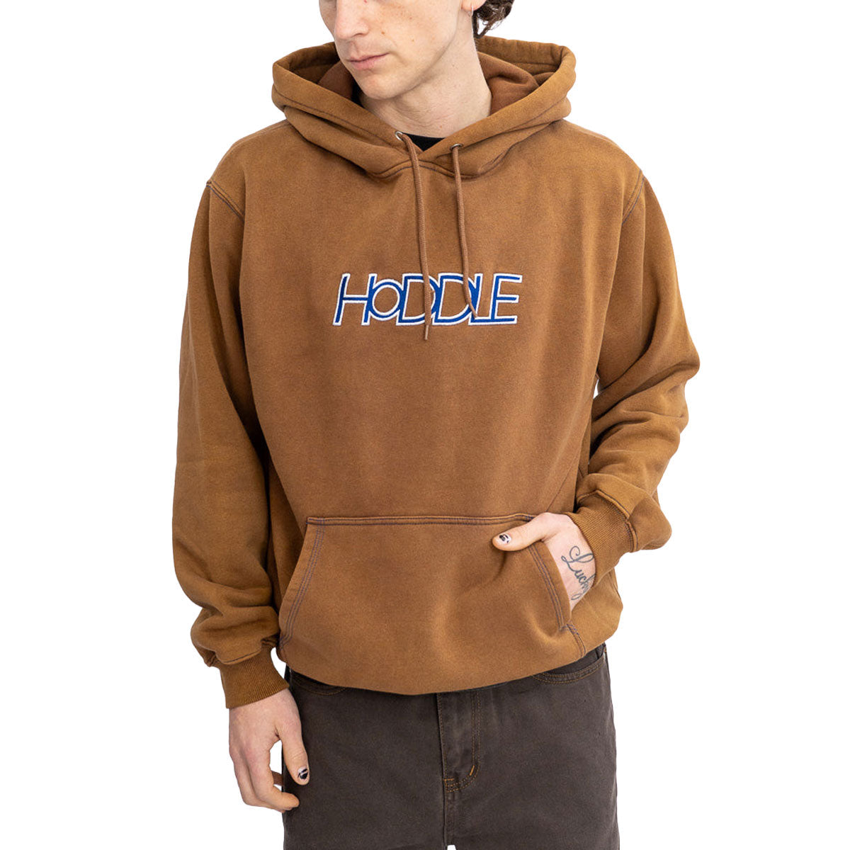 Hoddle OG Logo Hoodie - Brown image 2