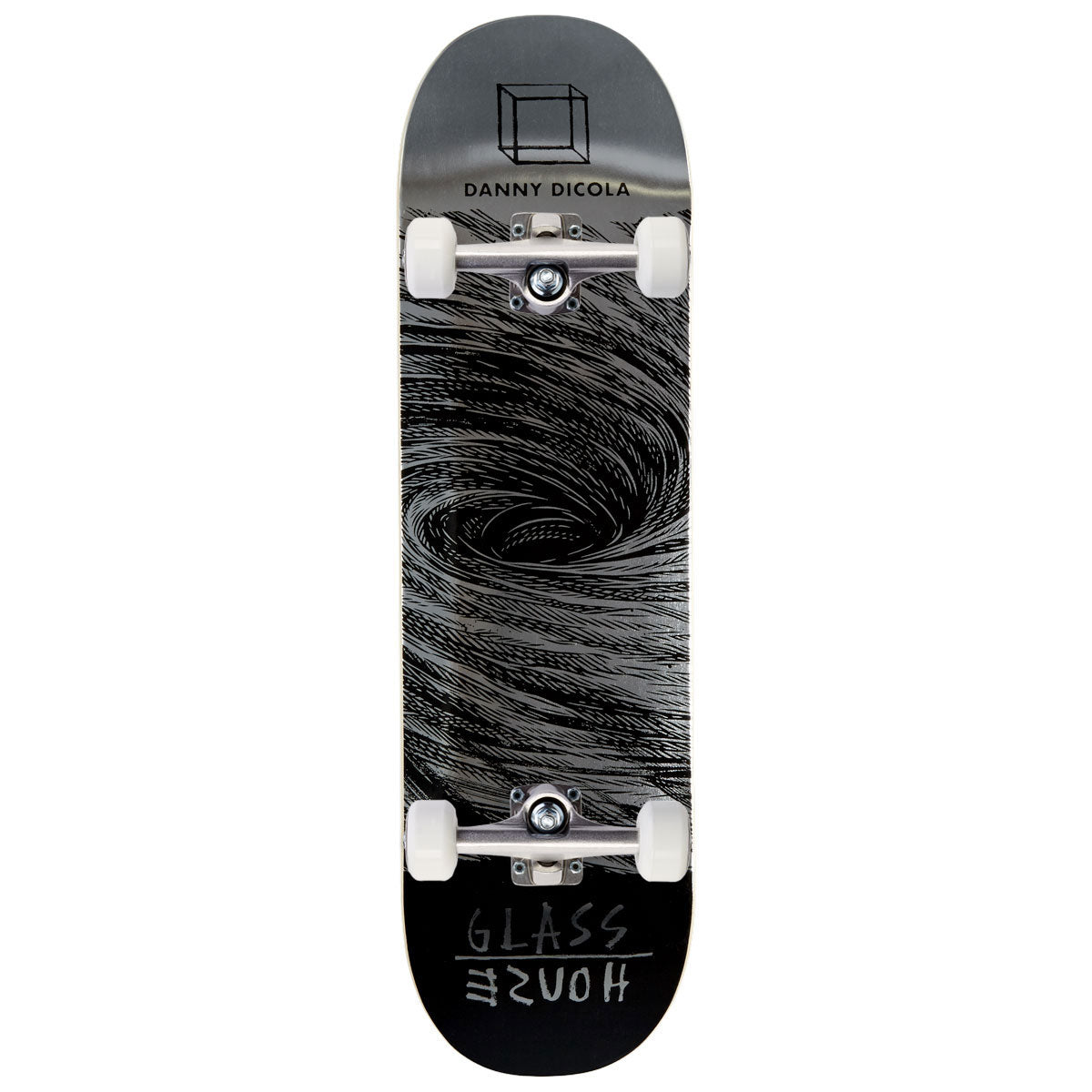 Glass House Dicola Abyss Skateboard Complete - Silver Foil - 8.675