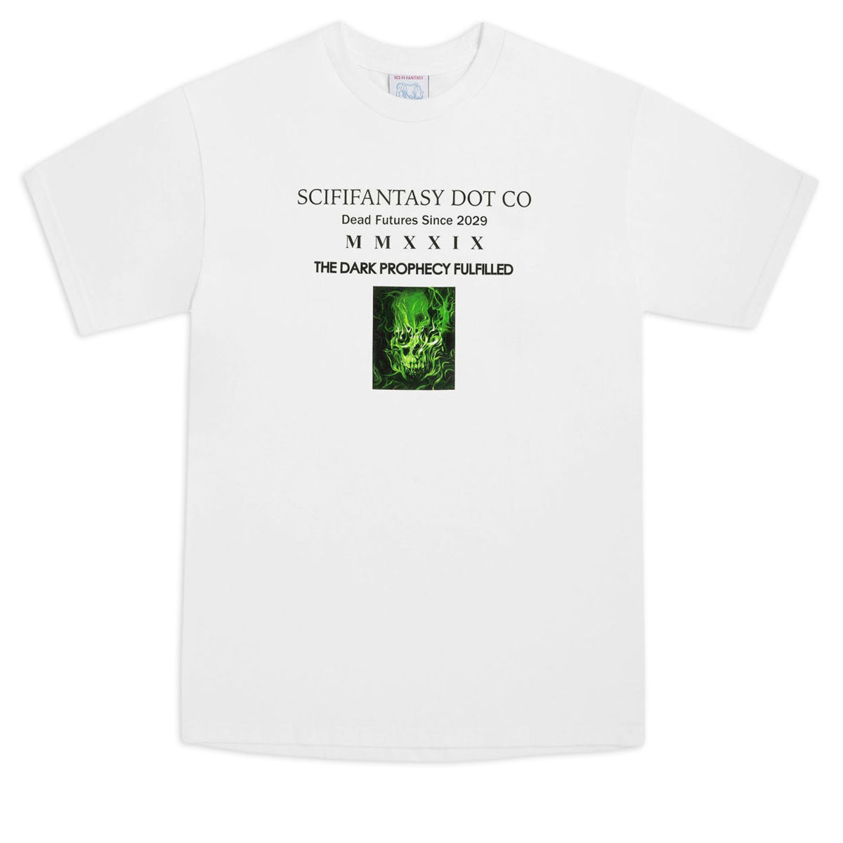 Sci-Fi Fantasy Dark Prophecy T-Shirt - White image 1