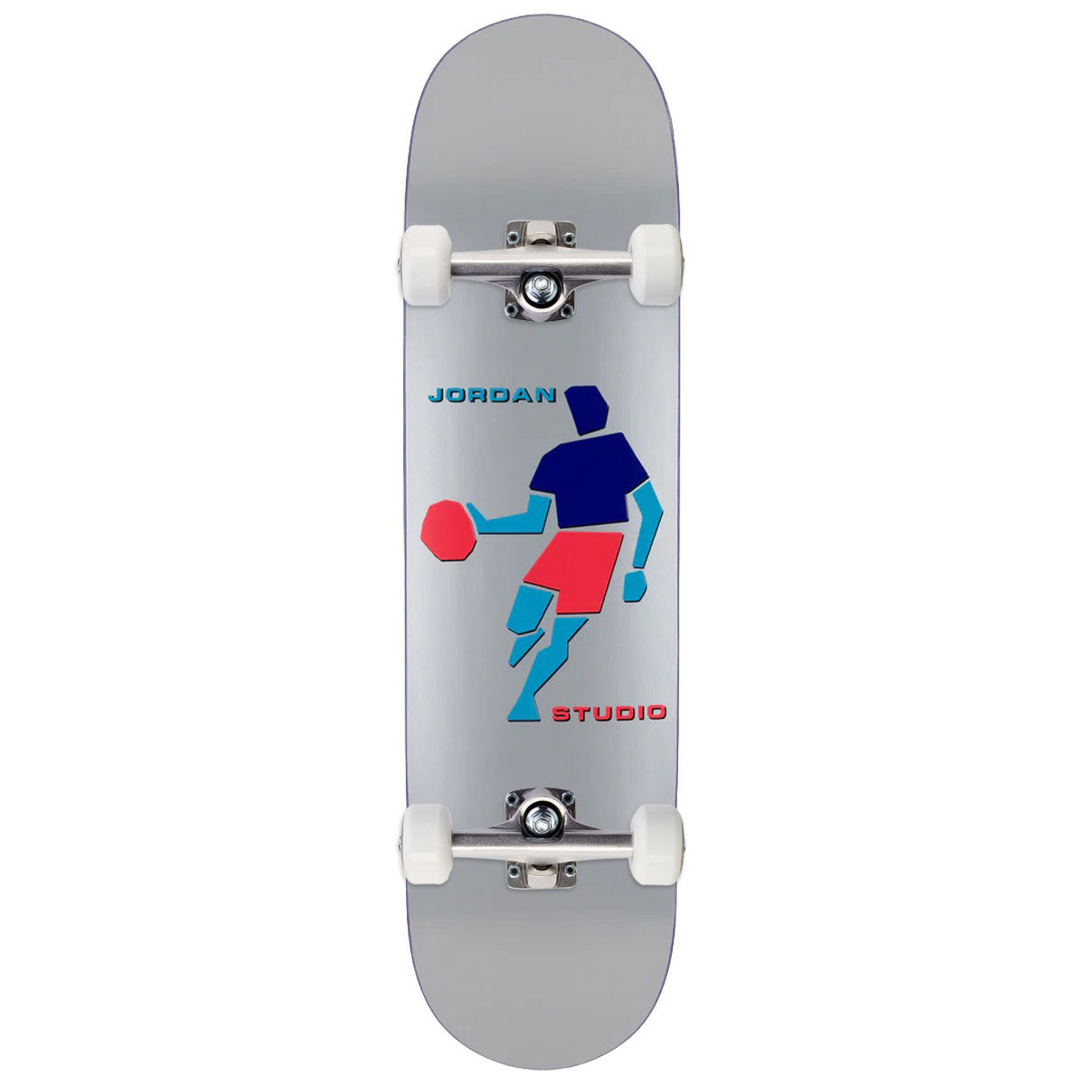 Studio Queijo Handles Skateboard Complete - Silver - 8.50