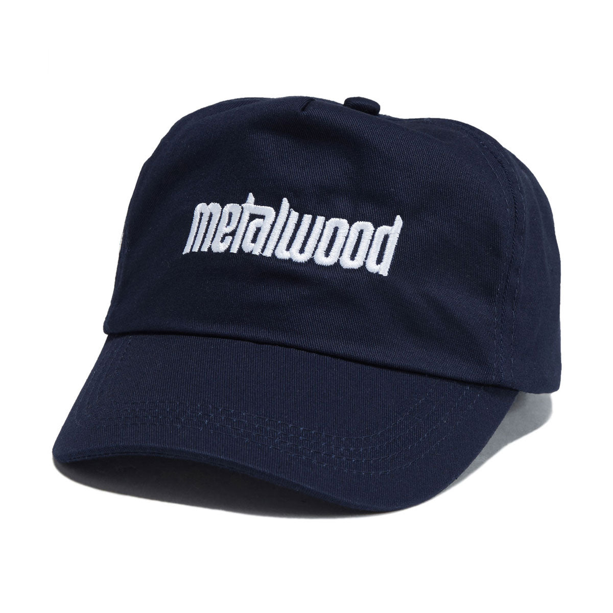 Metalwood Metal Logo 5 Panel Hat - Navy image 1