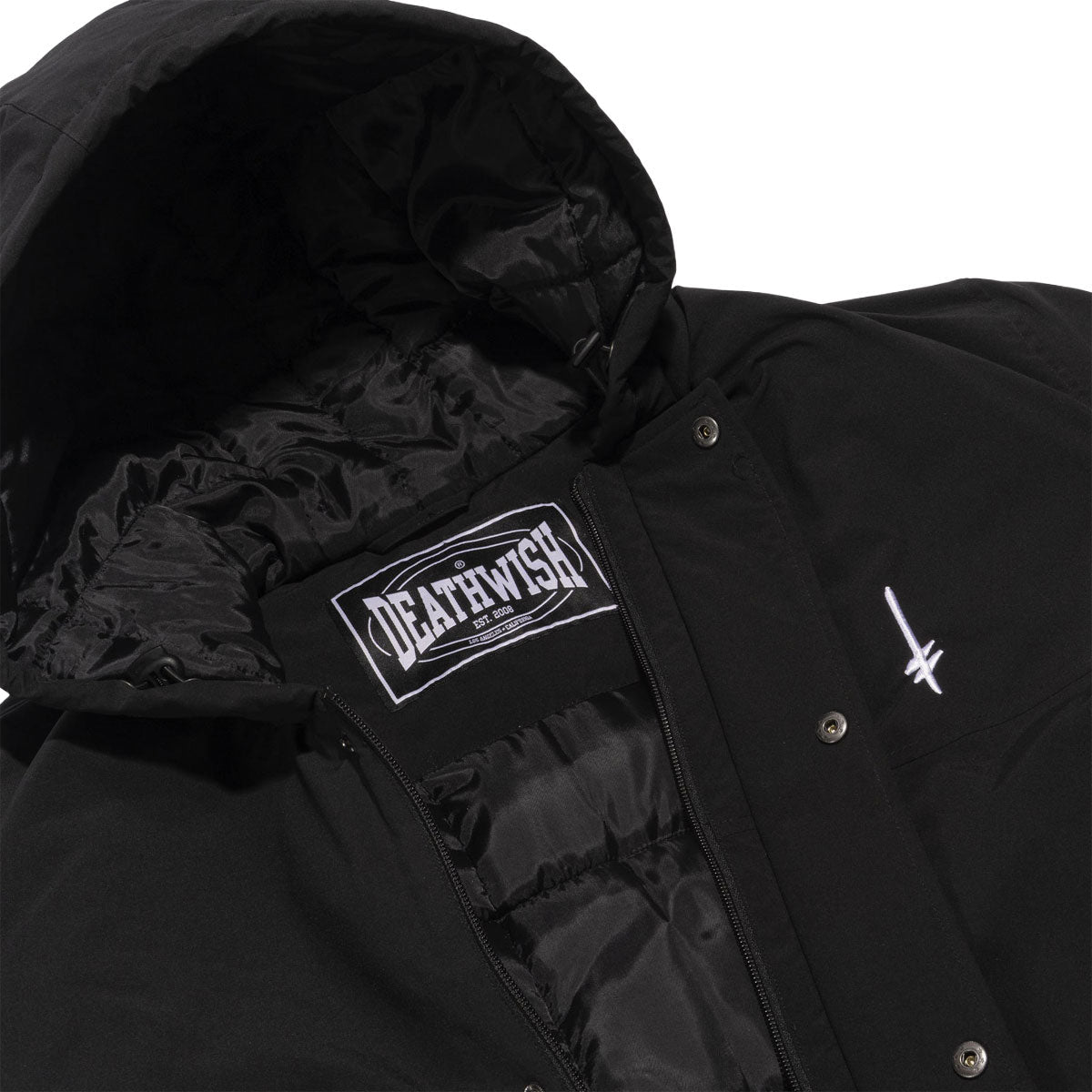 Deathwish Hometown Parka Jacket - Black image 5