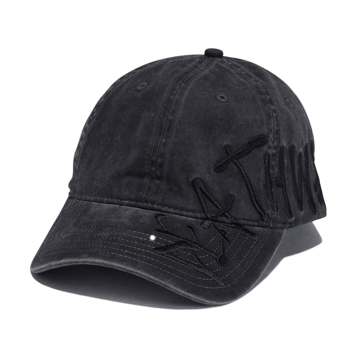 Deathwish Framework 6 Panel Dad Hat - Black image 1