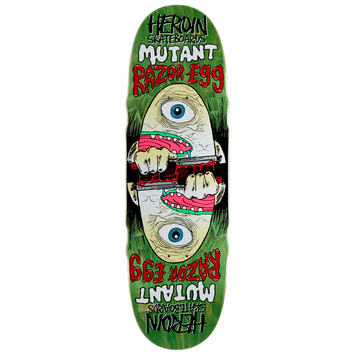 Heroin Mutant Razor Egg Skateboard Deck - 9.50
