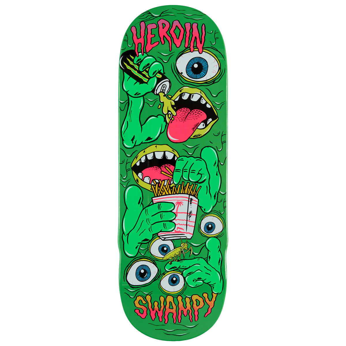 Heroin Swampy Mutate Or Die Skateboard Deck - 10.25