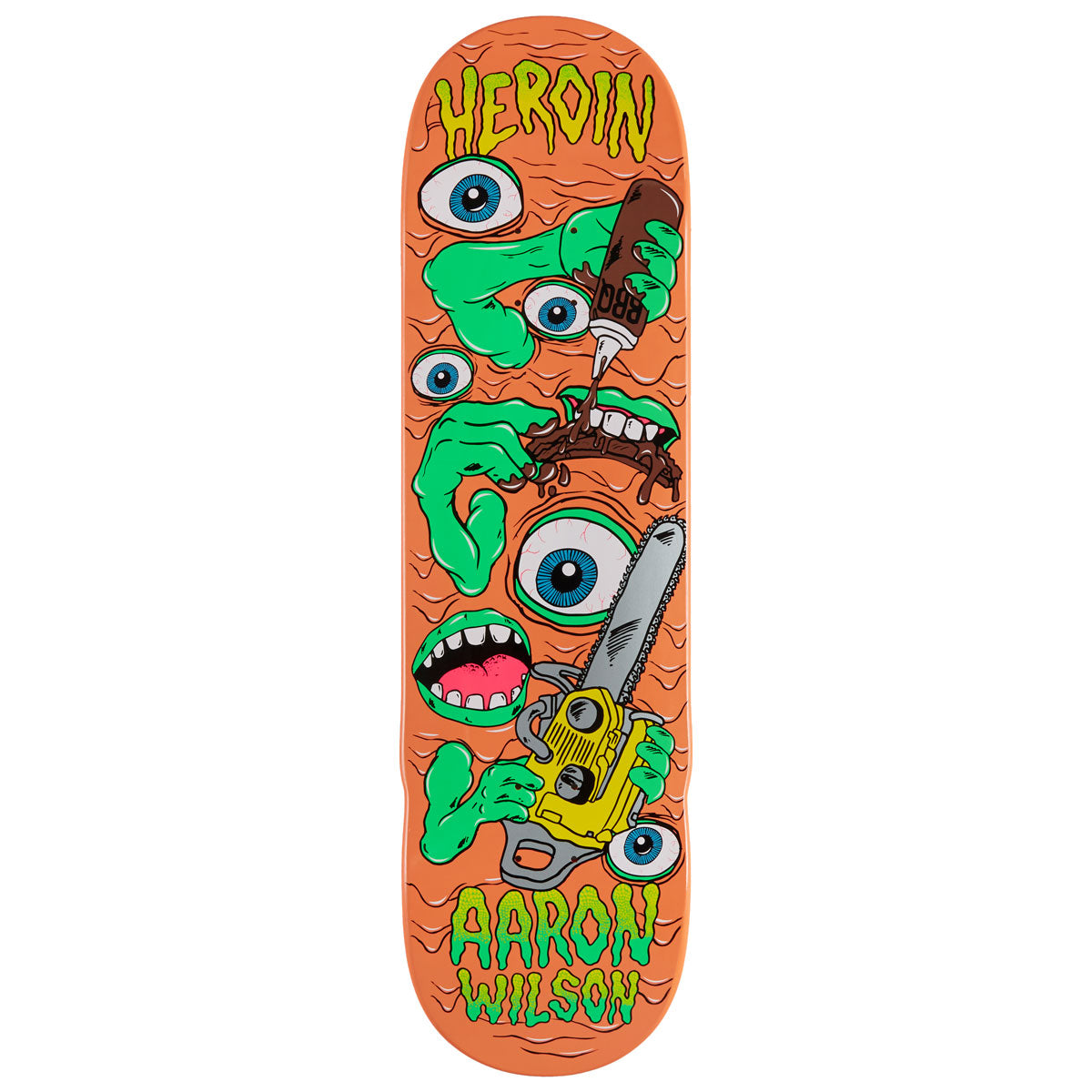 Heroin Aaron Wilson Mutate Or Die Skateboard Deck - 8.50