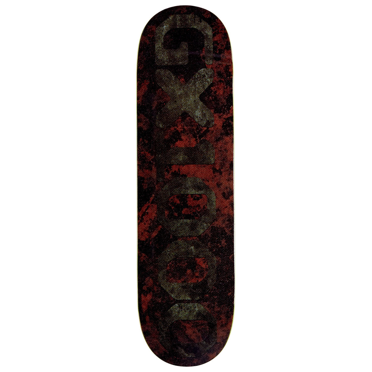 GX1000 OG Logo Patina Skateboard Deck - Rust/Green Font - 8.50