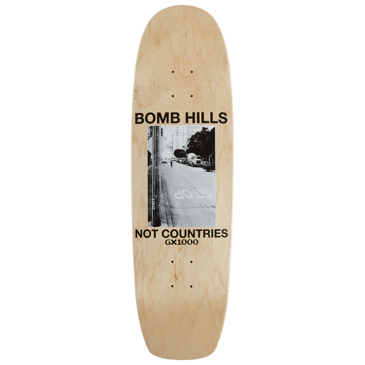 GX1000 Bomb Hills Cruiser Skateboard Deck - 9.00