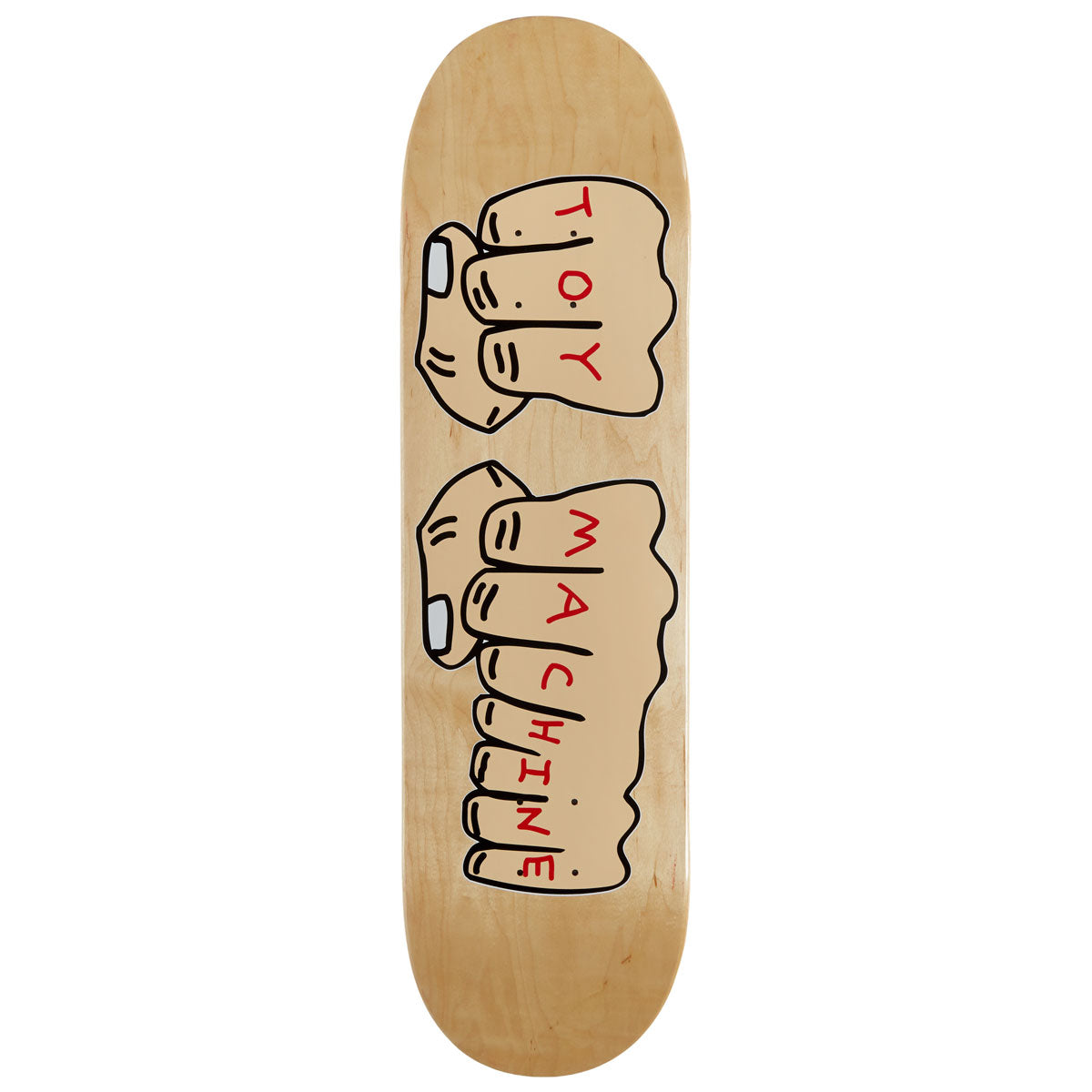 Toy Machine Fists Skateboard Deck - Natural - 8.50