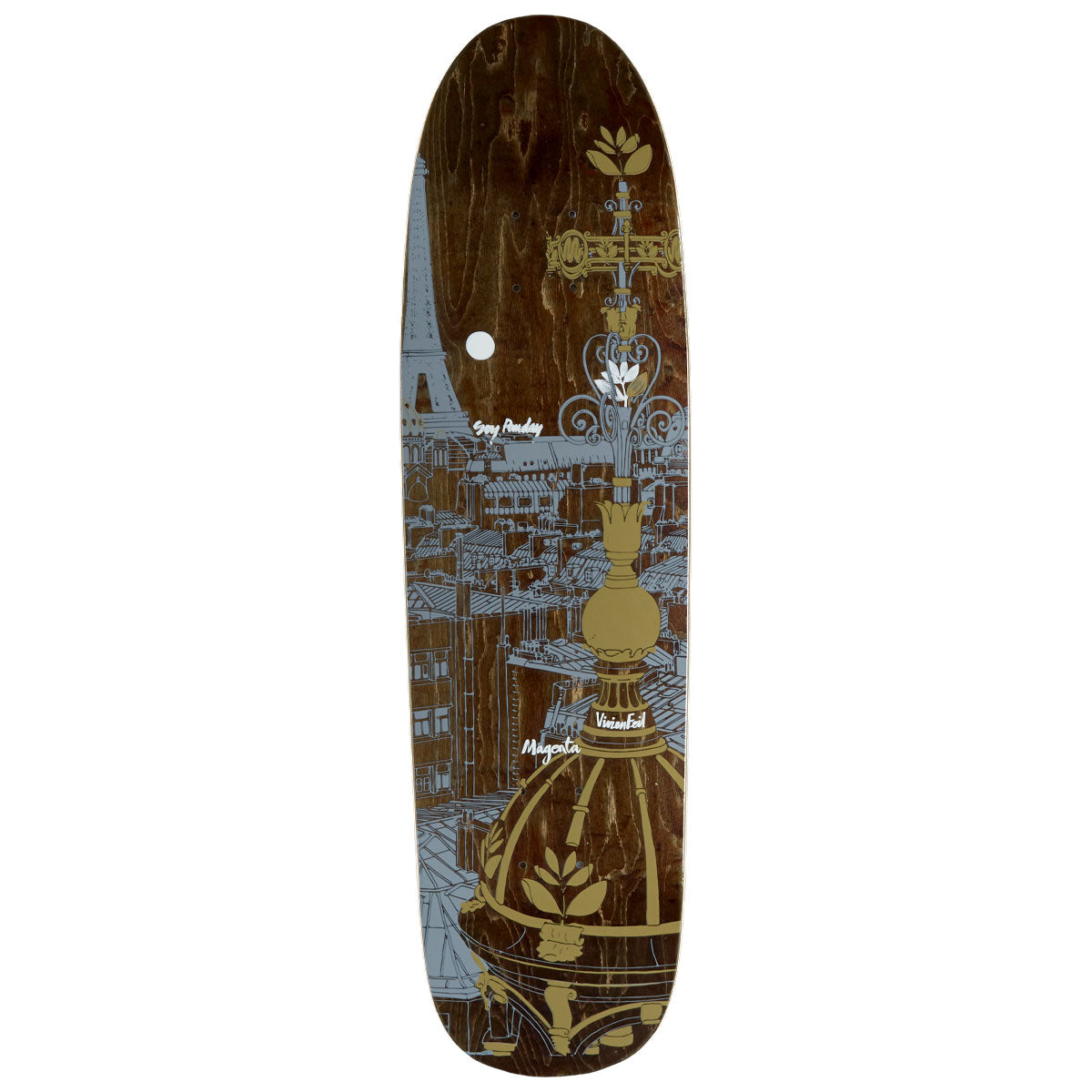 Magenta Soy Panday & Vivien Feil Rooftop Series 1992 Retro Shape Skateboard Deck - 8.40