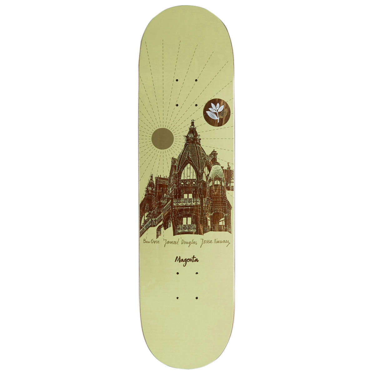 Magenta Jameel Douglas & Jesse Navarez Rooftop Series Skateboard Deck - 8.25