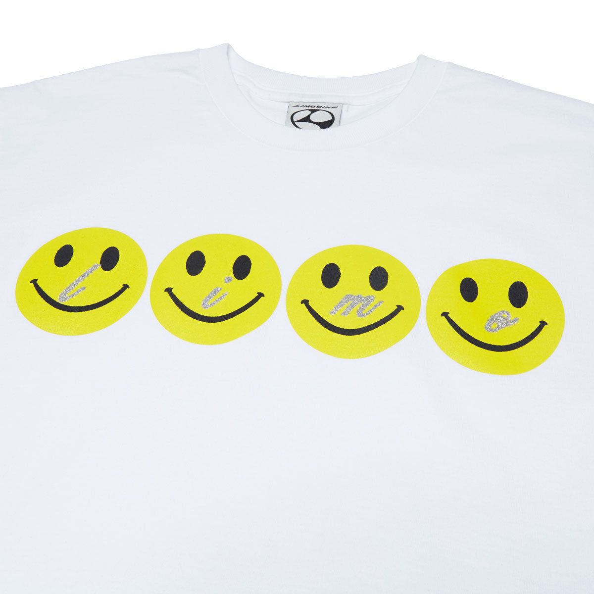 Limosine Glitter Smile T-Shirt - White image 2