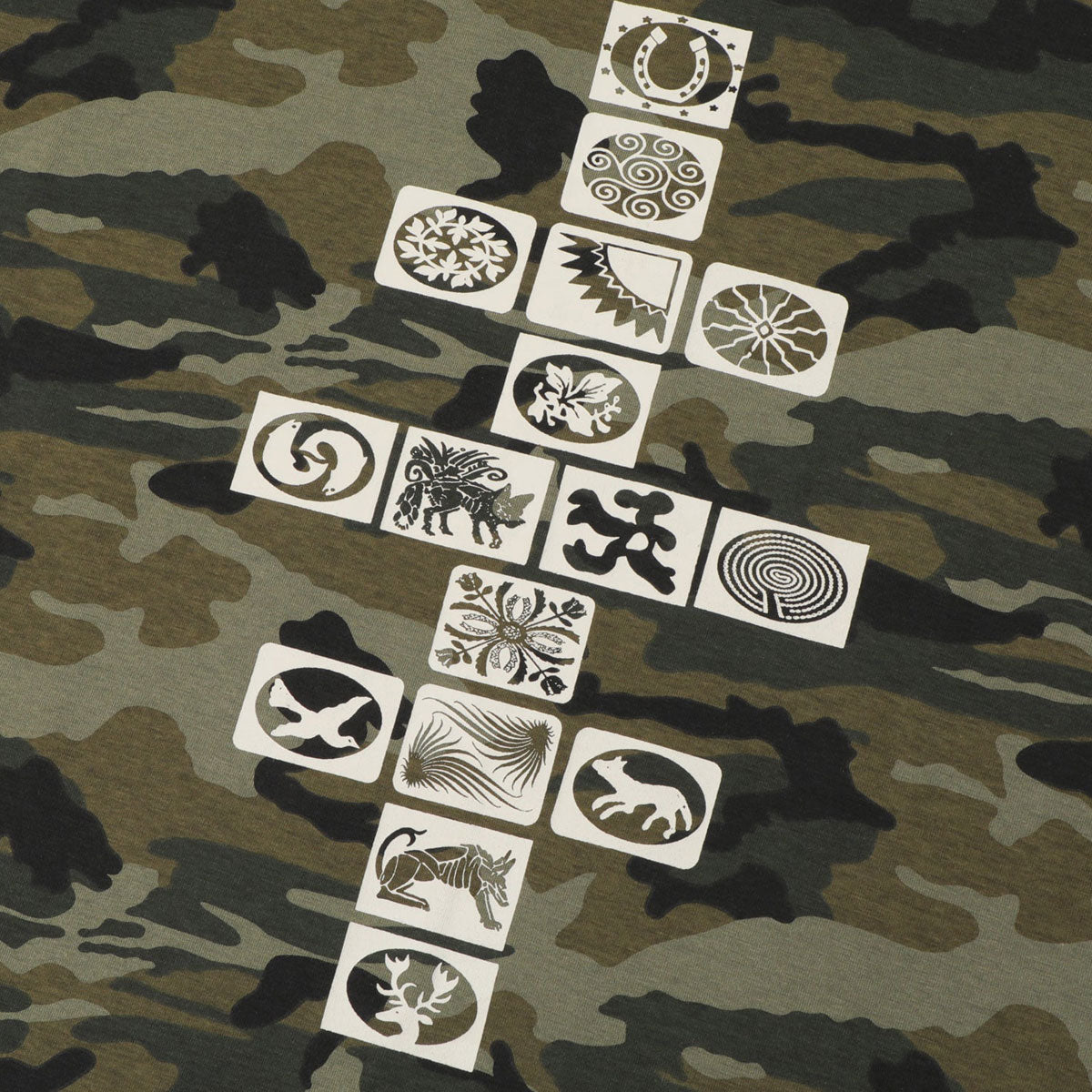 Passport Kollaasi T-Shirt - Woodland Camo image 4