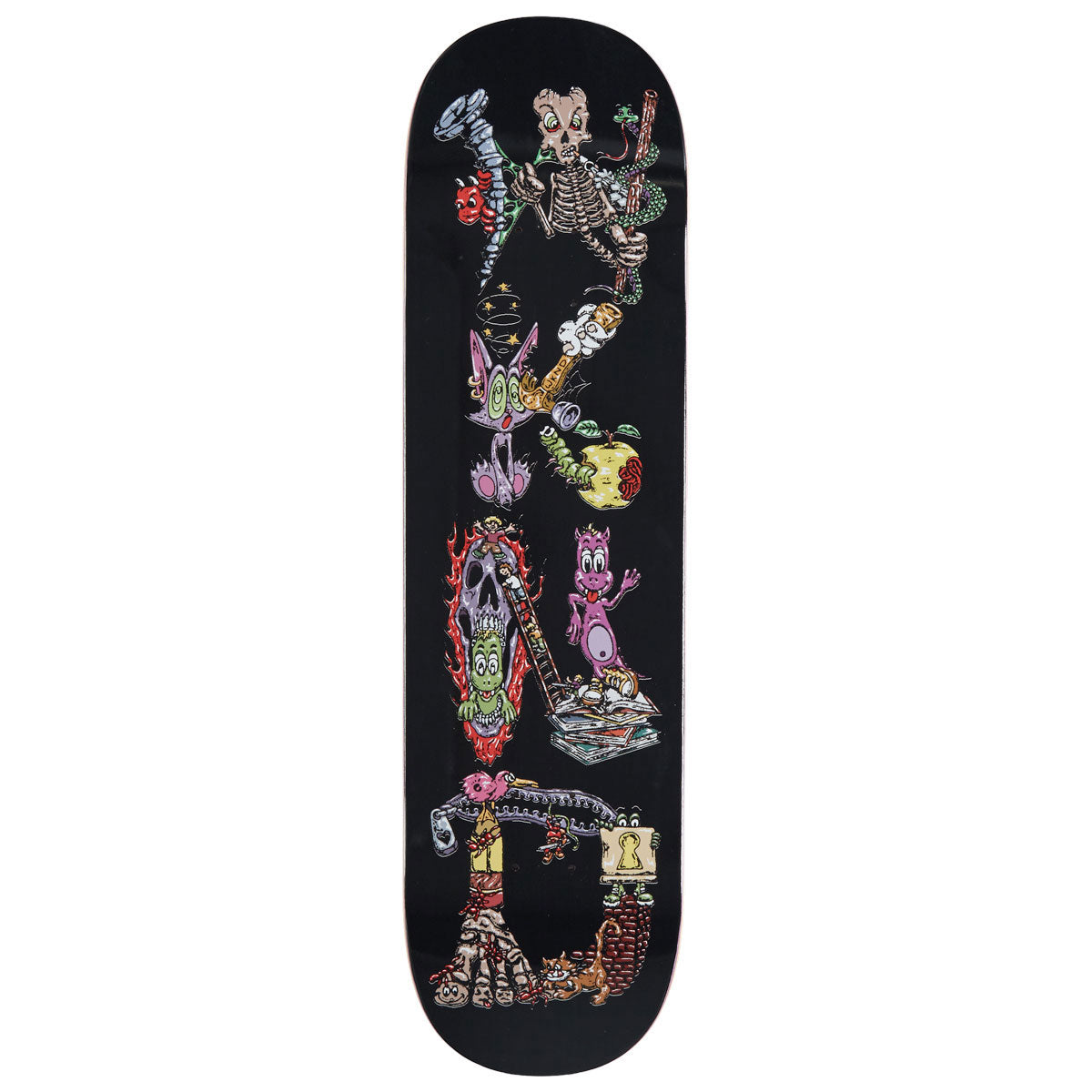 WKND Dusted Team SN Skateboard Deck - Black - 8.125