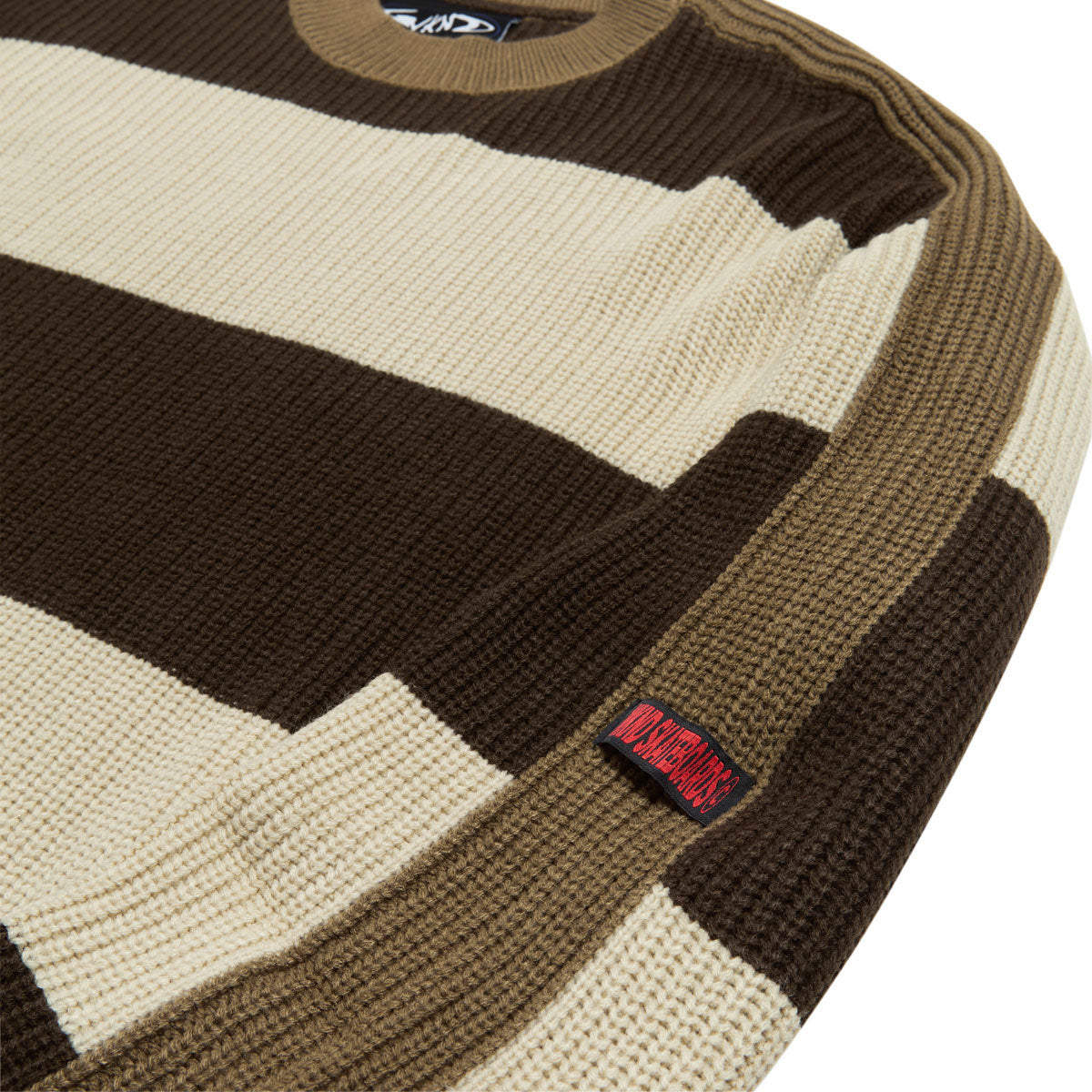 WKND Stripes Knit Sweater - Brown/Beige image 2