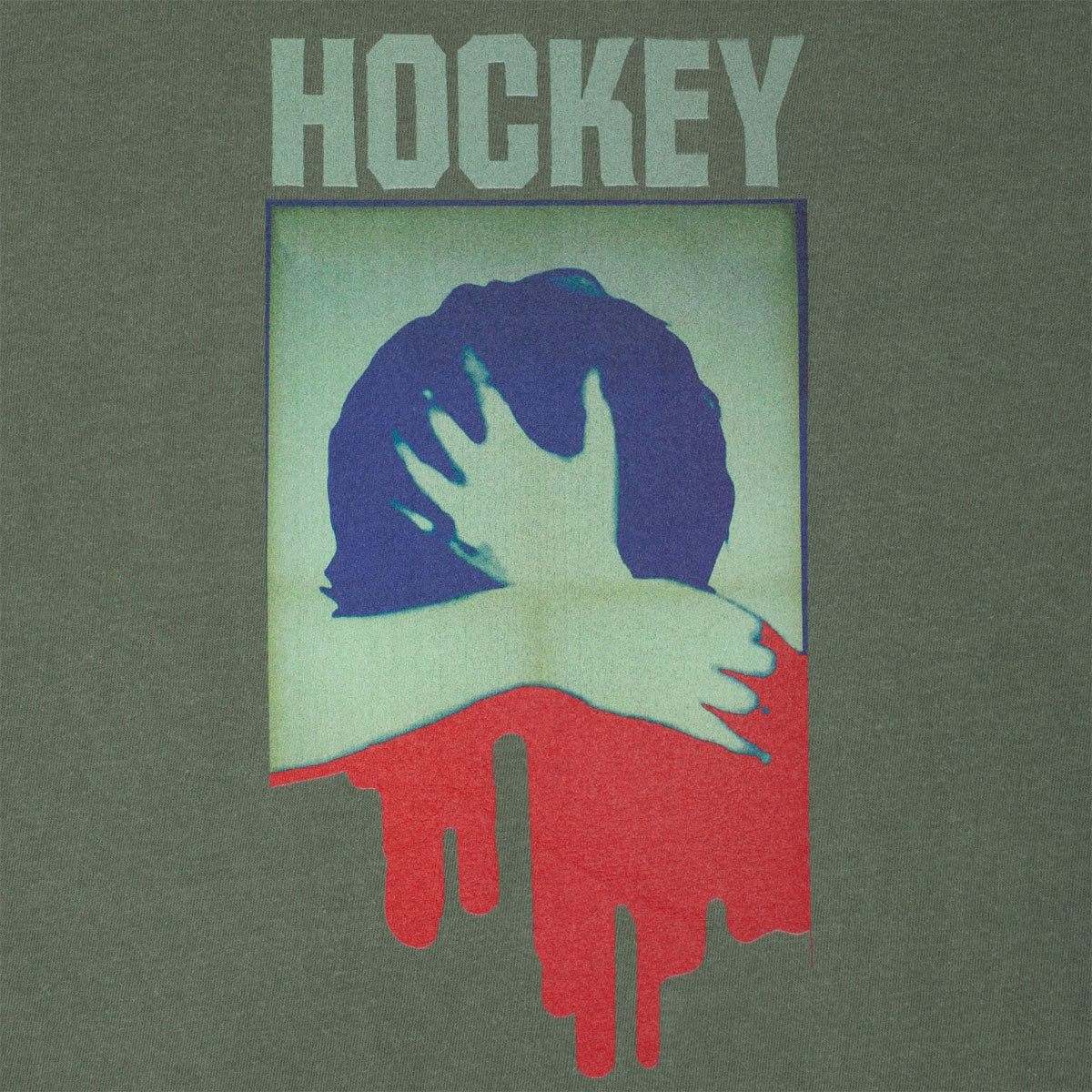 Hockey Paralysis T-Shirt - Moss image 2