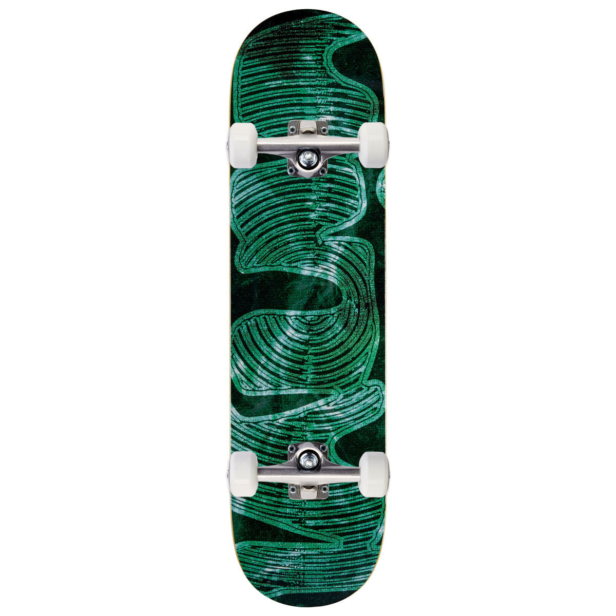 Vinyl Logo Skateboard Complete - Green - 8.125