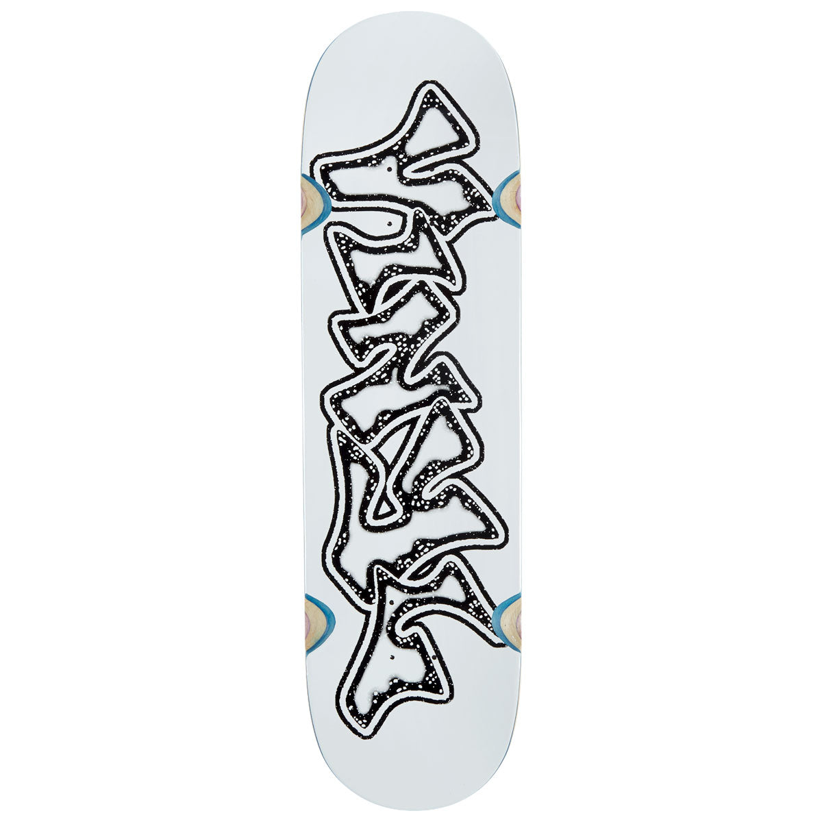 Vinyl Graffiti Logo Wheel Wells Skateboard Deck - 8.50