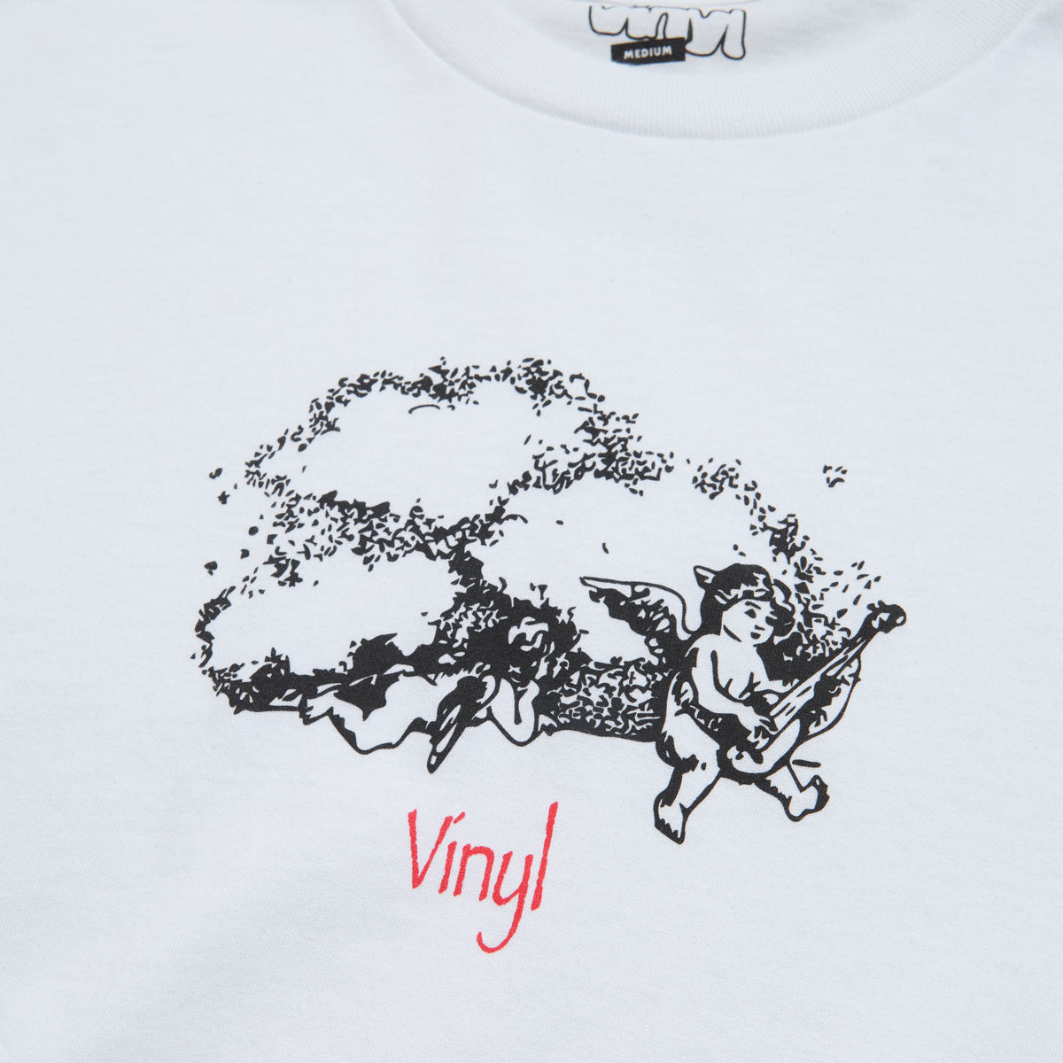 Vinyl Angel T-Shirt - White image 2
