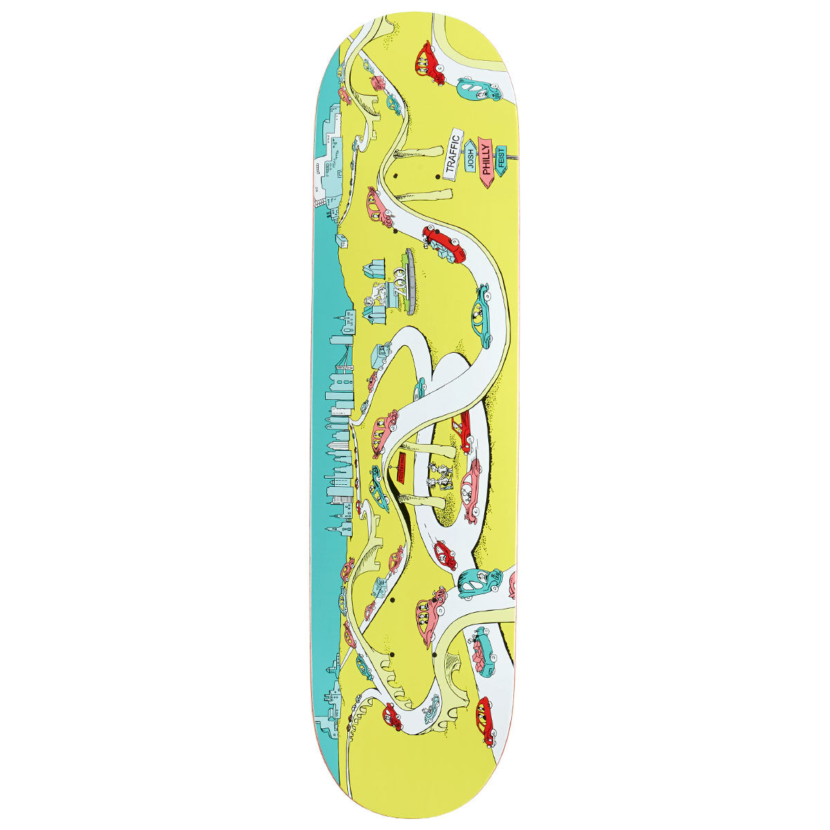 Traffic Josh Feist Places You'll Go Skateboard Deck - 8.00