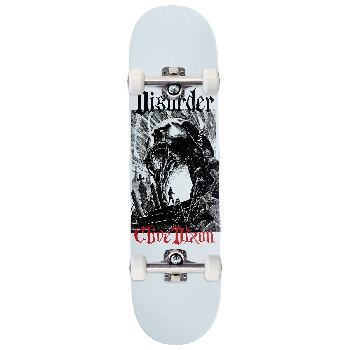 Disorder Clive Dixon Six Feet Skateboard Complete - White - 8.25