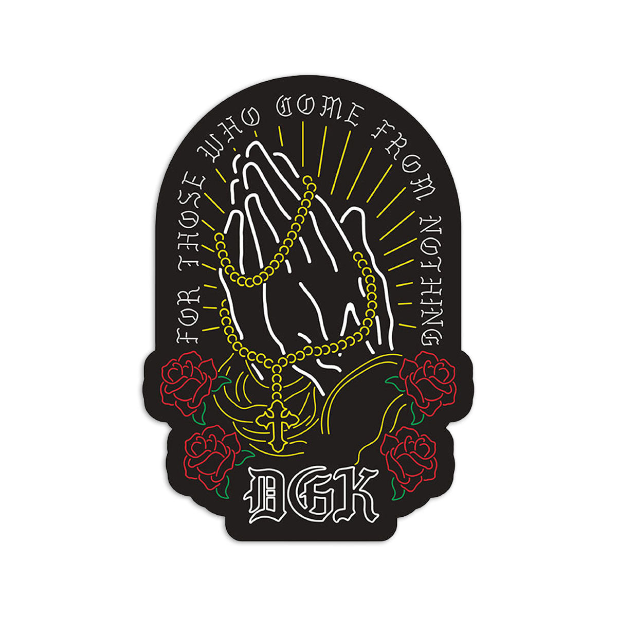 DGK Deus Sticker - Black image 1