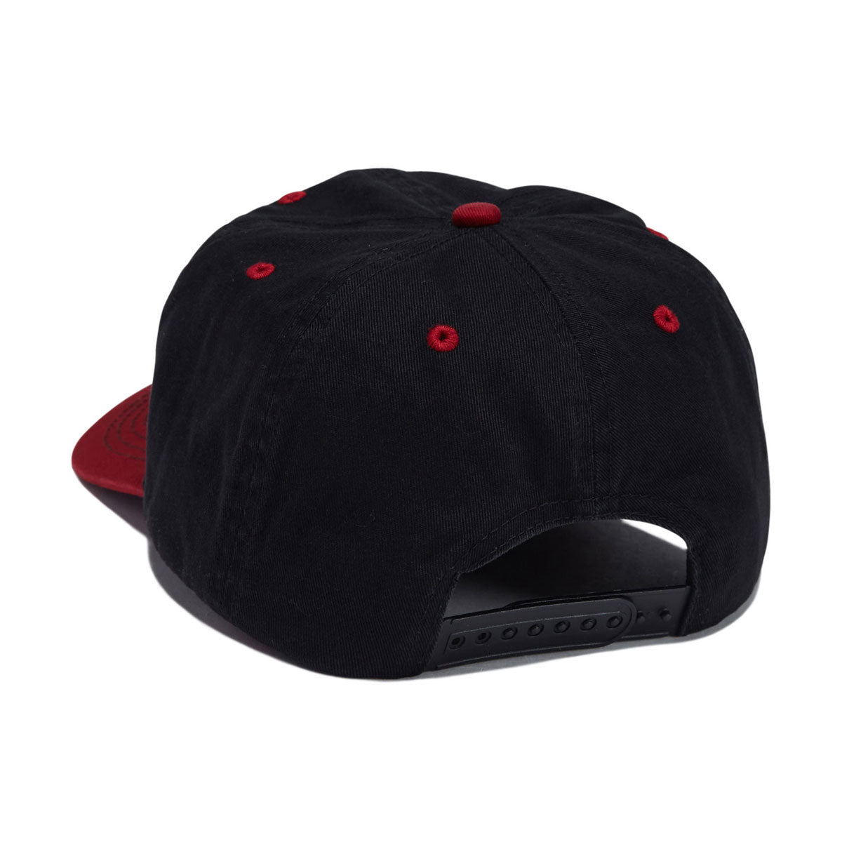 Baker Sprayed Oval Snapback Hat - Black/Red image 2