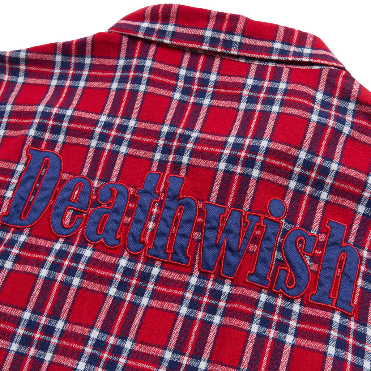 Deathwish Classic Flannel Shirt - Red/Blue image 3