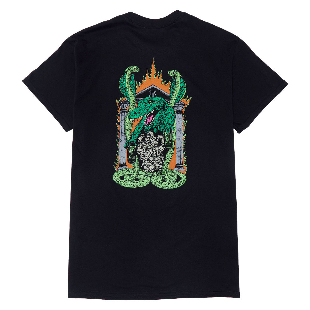 Heroin King Croc T-Shirt - Black image 1