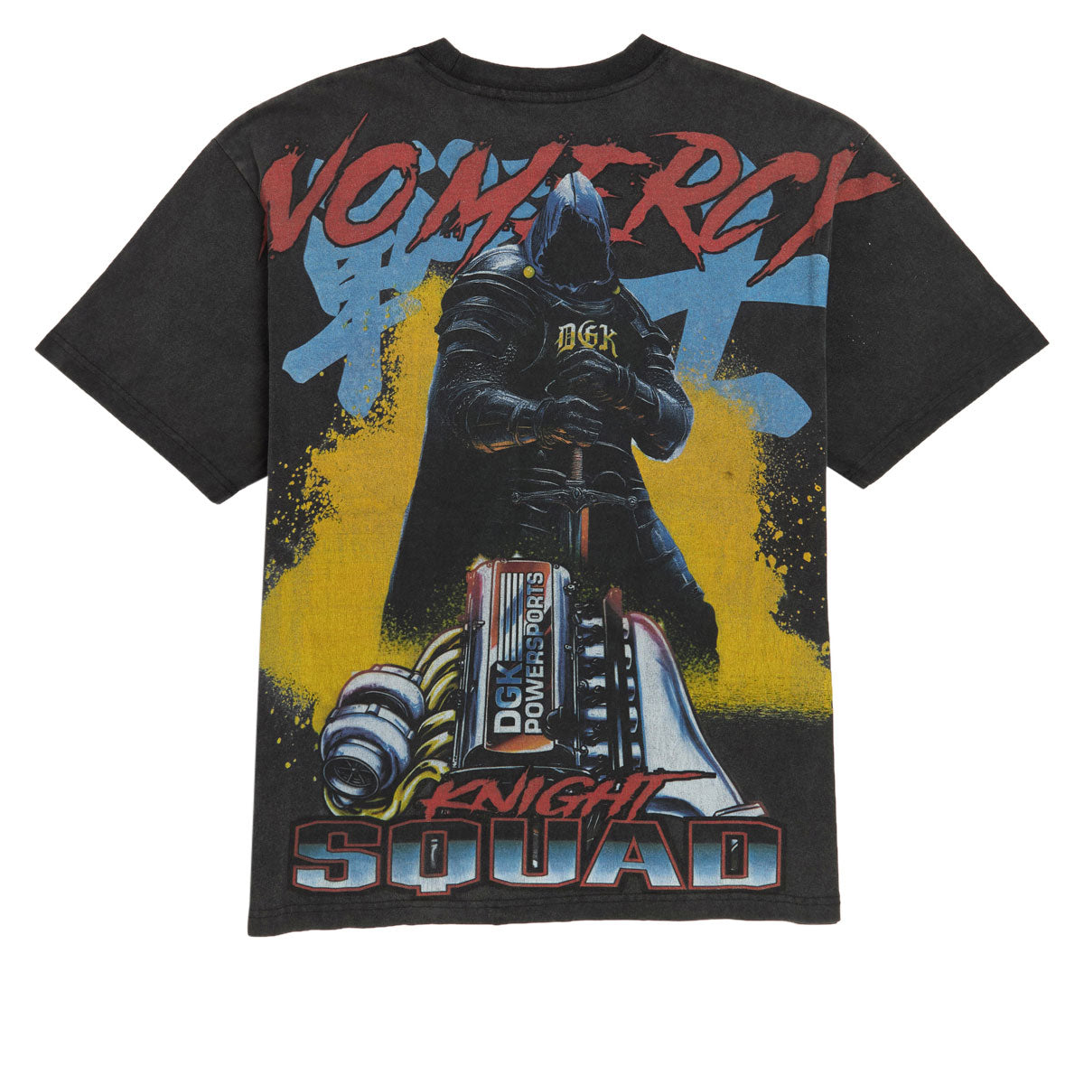 DGK Black Knight Knit T-Shirt - Vintage Black image 2