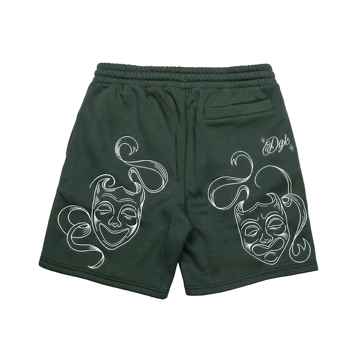 DGK Saints Fleece Shorts - Forest Green image 2