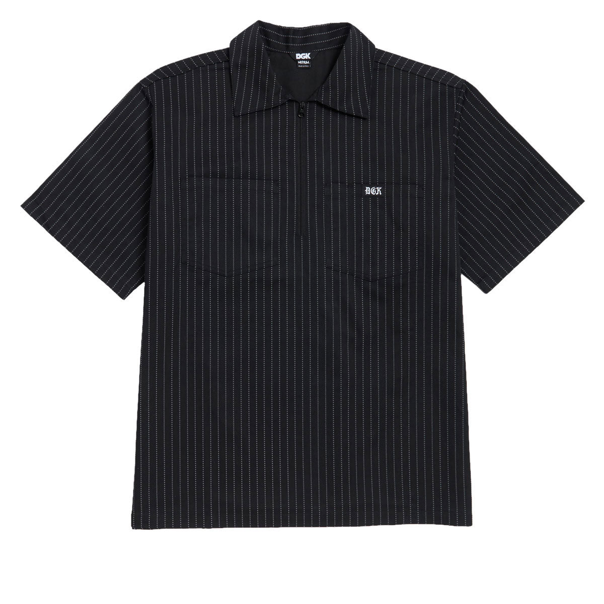 DGK Sagrado Work Shirt - Black Pinstripe image 1